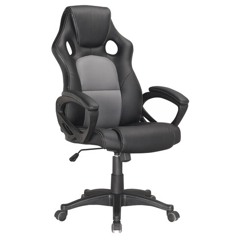 Кресло офисное "Rider Plus EX-544", комфорт, экокожа, черное/серое