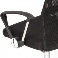 Кресло "Flash MG-302", с подлокотниками, хром, черное