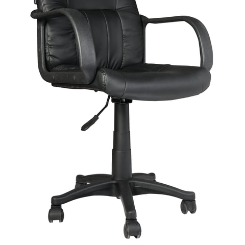 Кресло "Hit MG-300", с подлокотниками, экокожа, черное