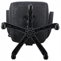 Кресло компьютерное "Nitro GM-001", ткань, экокожа, черное