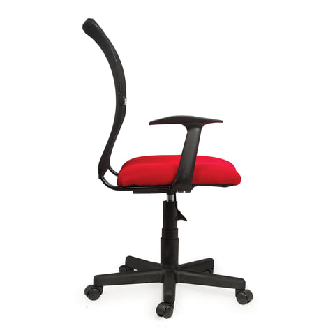 Кресло "Spring MG-307", с подлокотниками, комбинированное красное/черное TW