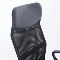 Кресло "Tender MG-330", с подлокотниками, хром, черное