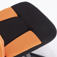Кресло компактное "Smart MG-313", без подлокотников, комбинированное, черное/оранжевое