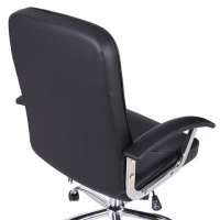 Кресло "Bit EX-550", хром, экокожа, черное
