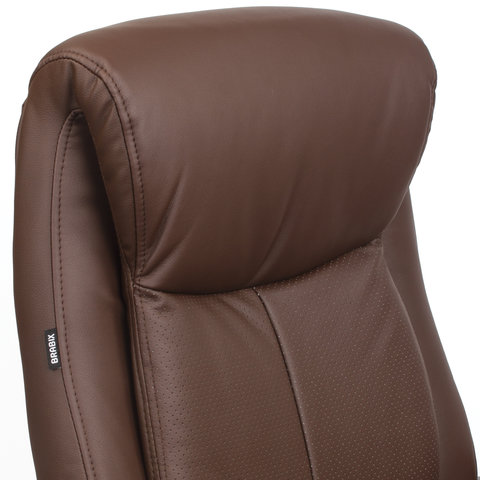 Кресло офисное "Enter EX-511", экокожа, коричневое