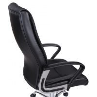 Кресло офисное "Forward EX-570", хром, экокожа, черное