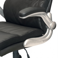 Кресло офисное "Fregat EX-510", рециклированная кожа, черное