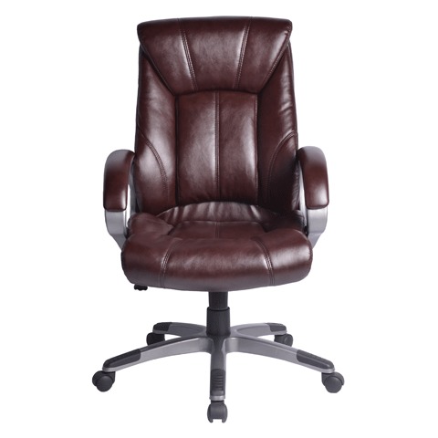 Кресло офисное "Maestro EX-506", экокожа, коричневое