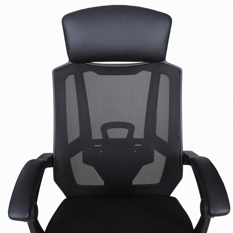 Кресло офисное "Nexus ER-401", синхромеханизм, подголовник, черное