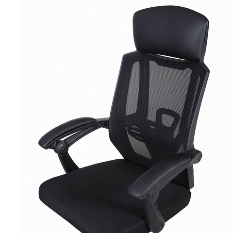 Кресло офисное "Nexus ER-401", синхромеханизм, подголовник, черное
