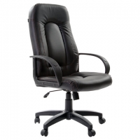 Кресло офисное "Strike EX-525", экокожа черная