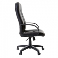 Кресло офисное "Strike EX-525", экокожа черная