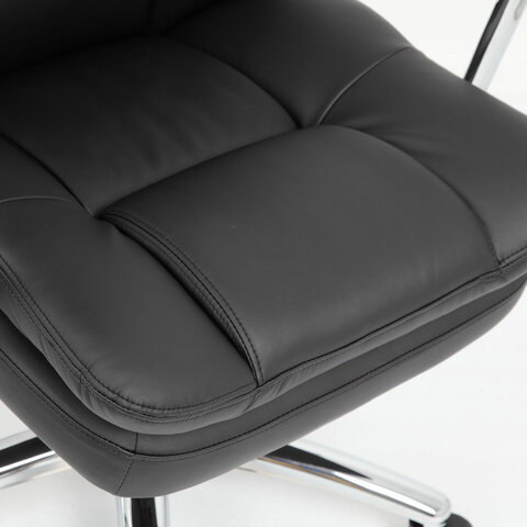 Кресло офисное PREMIUM "Amadeus EX-507", экокожа, хром, черное