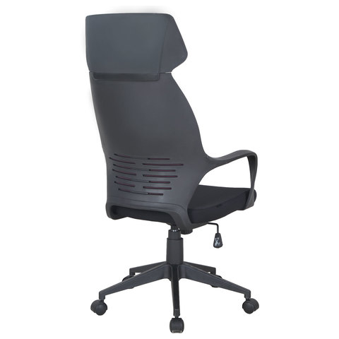 Кресло офисное PREMIUM "Galaxy EX-519", ткань, черное/терракотовое