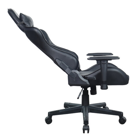 Кресло компьютерное "GT Carbon GM-115", две подушки, экокожа, черное