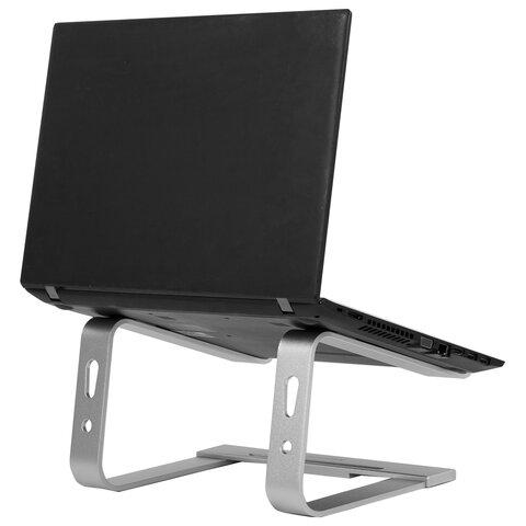 Подставка для ноутбука алюминиевая, нескользящая, 295х255 мм