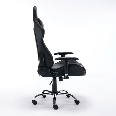 Кресло компьютерное "Lumen GM-150 RGB", подсветка, две подушки, экокожа, черное