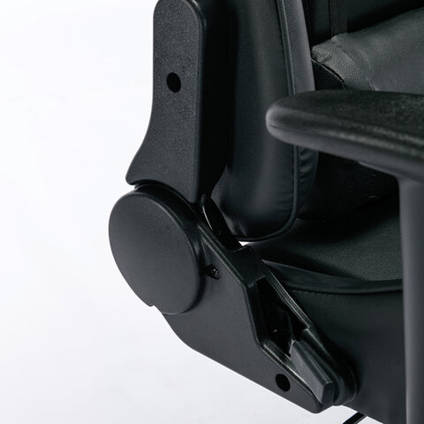 Кресло компьютерное "Hunter GM-130", две подушки, экокожа, черное