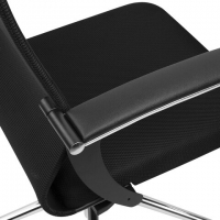Кресло PREMIUM "Ultimate EX-801" хром, плотная двойная сетка Х2, черное