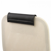 Кресло PREMIUM "Ultimate EX-800" пластик, плотная двойная сетка Х2, черное/бежевое