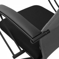Кресло PREMIUM "Ultimate EX-800" пластик, плотная двойная сетка Х2, черное/серое