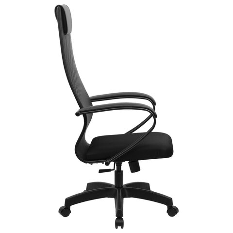 Кресло офисное PREMIUM "Ultimate EX-800" пластик, плотная двойная сетка Х2, черное