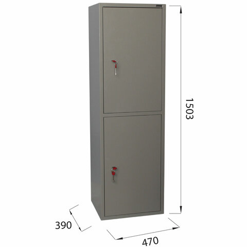 Шкаф металлический для документов "KBS-032Т", 1503х470х390 мм, 37 кг, трейзер, сварной