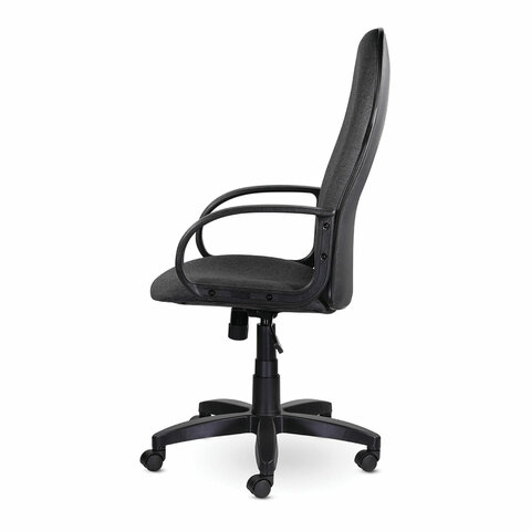 Кресло офисное "Praktik EX-279", ткань/кожзам, серое