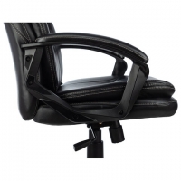 Кресло офисное PREMIUM "Trend EX-568", экокожа, черное