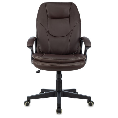 Кресло офисное BRABIX PREMIUM "Trend EX-568", экокожа, коричневое