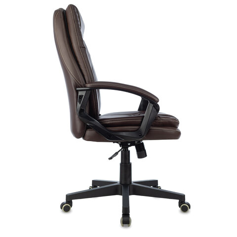 Кресло офисное BRABIX PREMIUM "Trend EX-568", экокожа, коричневое