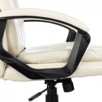 Кресло офисное PREMIUM "Trend EX-568", экокожа, бежевое