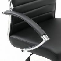 Кресло офисное "Style EX-528", экокожа, хром, черное
