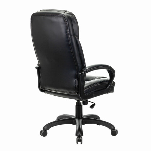 Кресло офисное PREMIUM "Nord EX-590", черный пластик, экокожа, черное