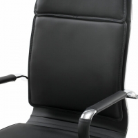 Кресло офисное "Cube EX-523", экокожа, хром, черное