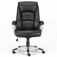 Кресло офисное PREMIUM "Grand EX-501", рециклированная кожа, черное