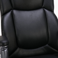 Кресло офисное PREMIUM "Favorite EX-577", пружинный блок, рециклированная кожа, черное