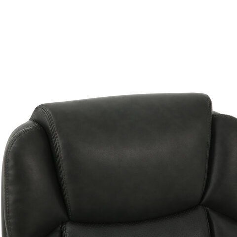 Кресло офисное PREMIUM "Favorite EX-577", пружинный блок, рециклированная кожа, серое