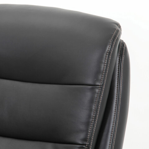Кресло офисное PREMIUM "Heavy Duty HD-004", НАГРУЗКА до 200 кг, экокожа, черное