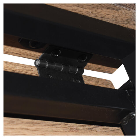 Стол на металлокаркасе "LOFT CD-001", 800х440х740 мм, складной, цвет морёный дуб