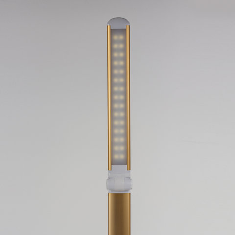 Светильник настольный PH-3607, на подставке, светодиодный, 9 Вт, алюминий, белый/золотистый