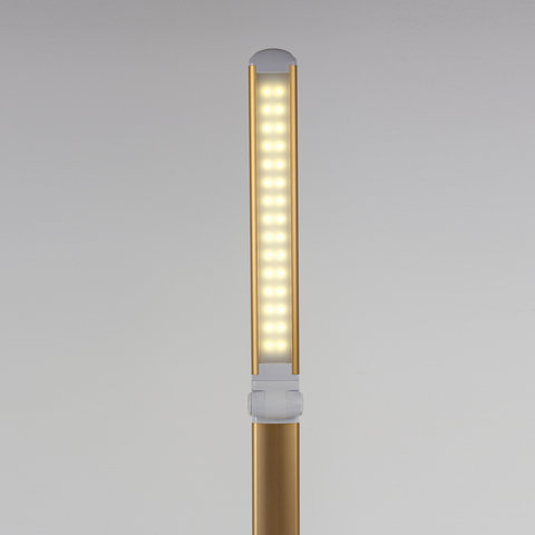 Светильник настольный PH-3607, на подставке, светодиодный, 9 Вт, алюминий, белый/золотистый