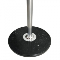 Вешалка-стойка "CR-855" на мраморном диске, металл, 4+3 крючка, цвет серебристый