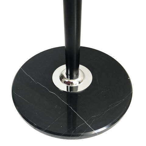 Вешалка-стойка "CR-8243" на мраморном диске, металл, 6+3 крючка, цвет черный
