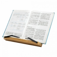 Подставка для книг и планшетов бамбуковая, 28х20 см, регулируемый угол