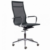 Кресло офисное PREMIUM "Net EX-533", хром, сетка, черное