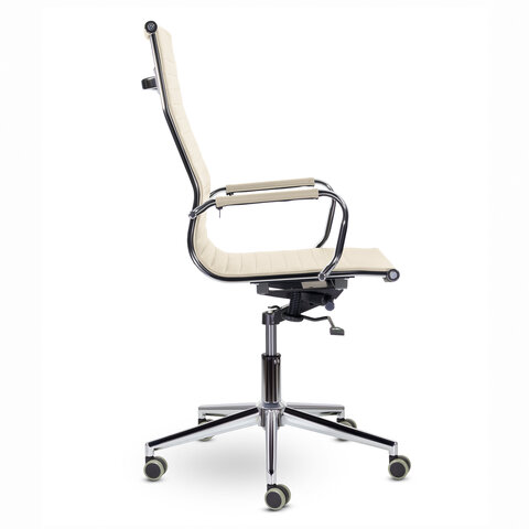Кресло офисное PREMIUM "Intense EX-531", экокожа, хром, бежевое