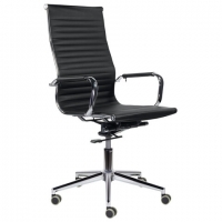 Кресло офисное PREMIUM "Intense EX-531", экокожа, хром, черное