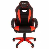 Кресло компьютерное "Blaze GM-162", ткань TW/экокожа, черное/красное