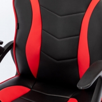 Кресло компьютерное "Shark GM-203", экокожа, черное/красное
